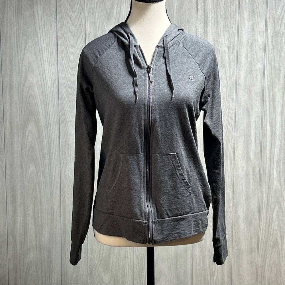 Champion Gray Zippered Hoodie Size Small